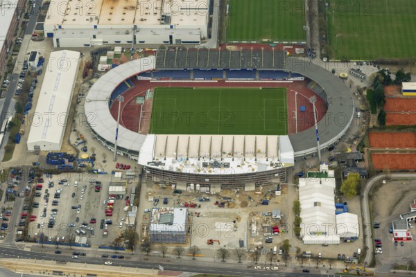 Eintracht Braunschweig stadium with west and east stands, Braunschweiger Turn- und Sportverein