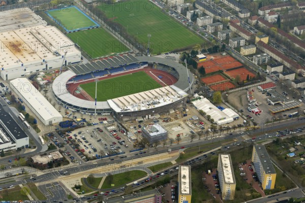 Eintracht Braunschweig stadium with west and east stands, Braunschweiger Turn- und Sportverein