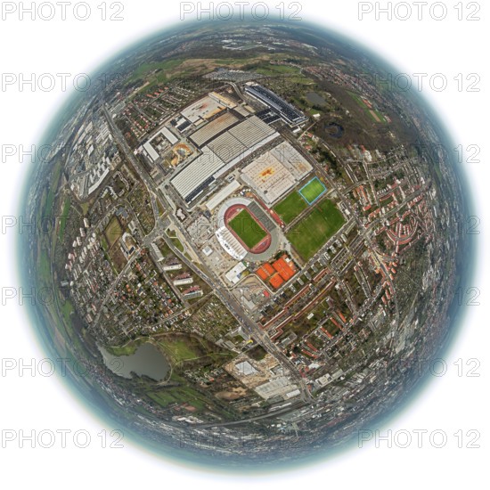 Eintracht Braunschweig stadium with west and east stands, Braunschweiger Turn- und Sportverein