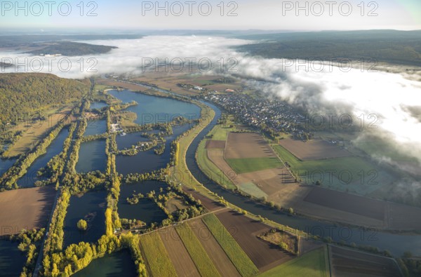 Aerial view, leisure centre Höxter-Godelheim, Godelheimer Straße, am Ziegenberg, district of