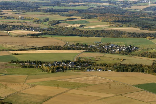 Hunsrück, Schwerbach, Saarland, Germany, Europe, Sankt Ingbert, aerial photo, birds-eyes view,