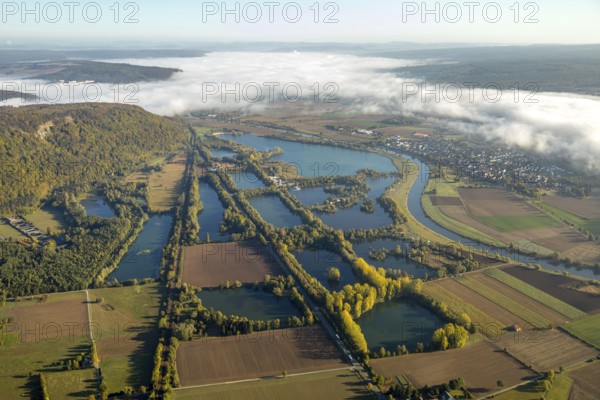 Aerial view, leisure centre Höxter-Godelheim, Godelheimer Straße, am Ziegenberg, district of