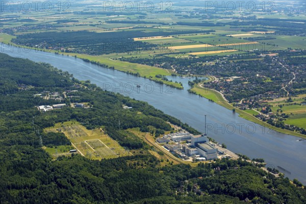 Geesthacht Energypark, Kernkraftwerk Krümmel GmbH, nuclear power plant on the Elbe, Geesthacht,