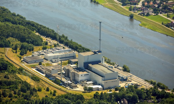 Geesthacht Energypark, Kernkraftwerk Krümmel GmbH, nuclear power plant on the Elbe, Geesthacht,