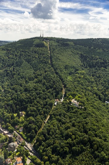 Alte Königstuhlbahn, historical mountain railway to Köigstuhl Heidelberg, Heidelberg,