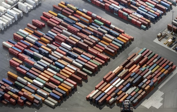 Container port, Waltershofer Hafen, container ships, Eurogate, Eurogate Container Terminal, Port of