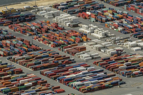 Container port, Waltershofer Hafen, container ships, Eurogate, Eurogate Container Terminal, Port of