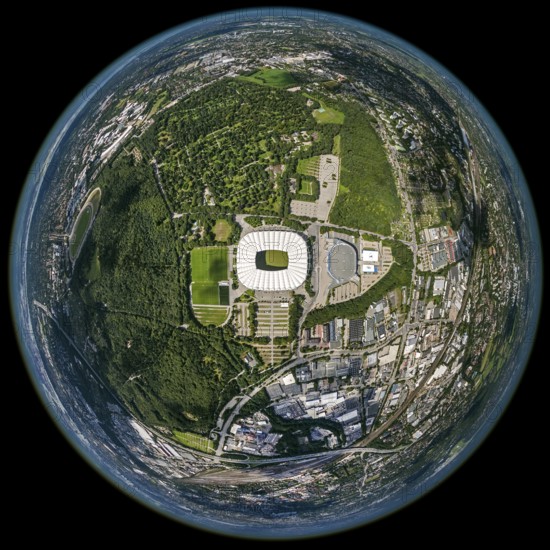 Imtech Arena, HSV Stadion, HSH Nordbank Arena, Hamburg, Bundesliga stadium, fisheye lens, fisheye,