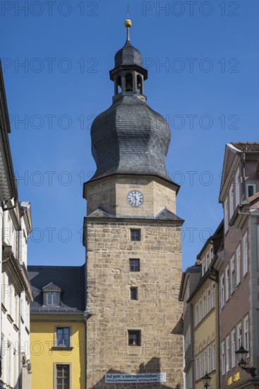 Spitalgasse, Spitaltor, Historic City Gate, Tower, Coburg, Upper Franconia, Franconia, Bavaria,