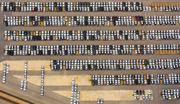 New car car park, BMW new car, BMW plant regensburg, automotive plant, car factory, Bayrische