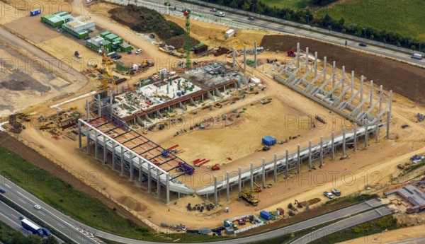 Arena Regensburg under construction, as of July 2014, Regensburg, independent city in Eastern