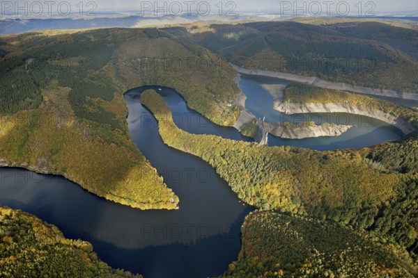 Simmerath, Belgium Aachen border area Eifel Rursee, North Rhine-Westphalia, Germany, Europe, aerial