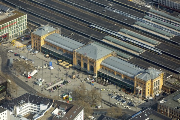 Hanover main station at Ernst-August-Platz, junction station, long-distance railway station,