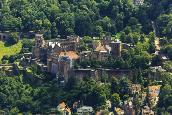 Heidelberg Castle, Heidelberg Castle, Heidelberg Castle Ruins, Heidelberg, Rhein-Neckar-Kreis,