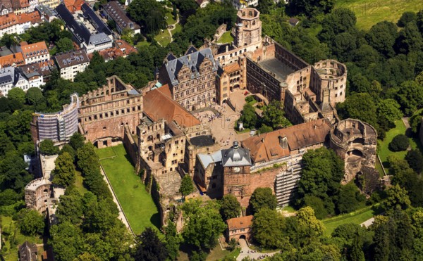 Heidelberg Castle, Heidelberg Castle, Heidelberg Castle Ruins, Heidelberg, Rhein-Neckar-Kreis,