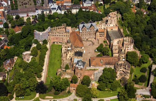 Heidelberg Castle, Heidelberg Castle, Heidelberg Castle Ruins, Heidelberg, Rhein-Neckar-Kreis,