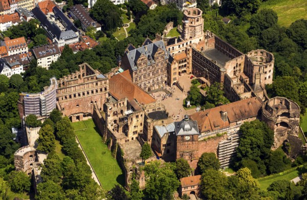 Heidelberg Castle, Heidelberg Castle, Heidelberg Castle Ruins, Heidelberg, Rhein-Neckar-Kreis,