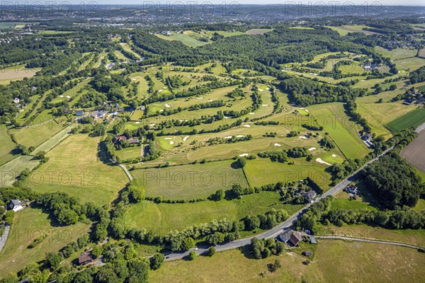 Aerial view, Golf course Golfclub Felderbach Sprockhövel, Frielinghausen 1, Alter Schee,