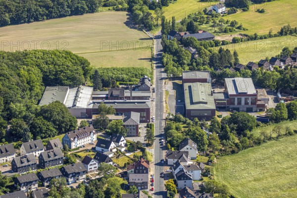 Aerial photo, ALLDOCK GmbH, Wuppertaler Straße, commercial area, Niedersprockhövel, Sprockhövel,