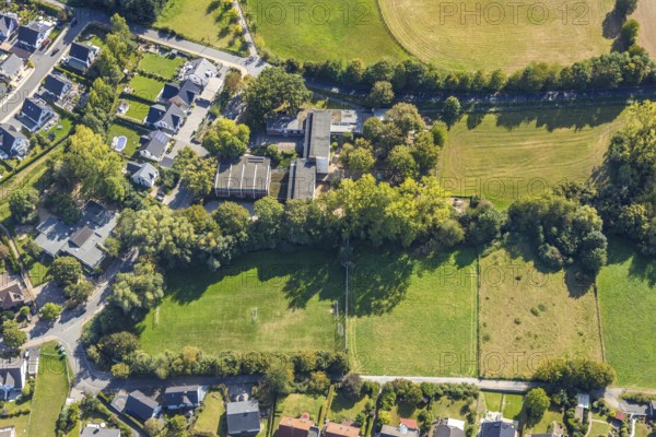 Aerial photo, Liedbachschule Unna, Billmerich, Unna, Ruhr area, North Rhine-Westphalia, Germany,