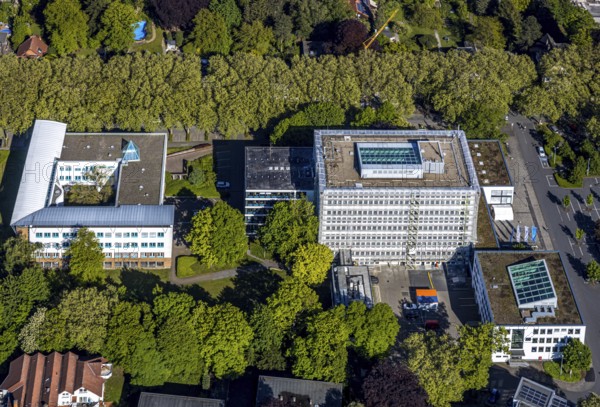 Aerial photograph, Unna district administration, Unna district health and environmental authority,