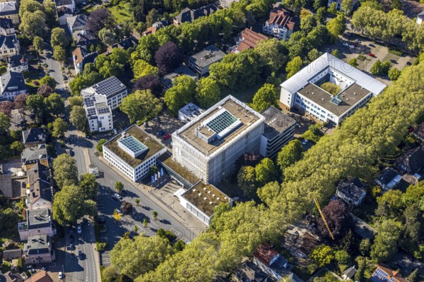 Aerial photograph, Unna district administration, Unna district health and environmental authority,