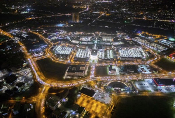 Aerial view, Centro shopping centre, Oberhausen-Neue Mitte, arcade, play station, CentrO-Promenade,