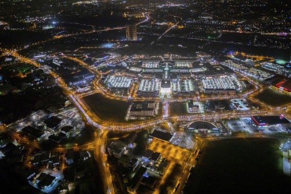 Aerial view, Centro shopping centre, Oberhausen-Neue Mitte, arcade, play station, CentrO-Promenade,