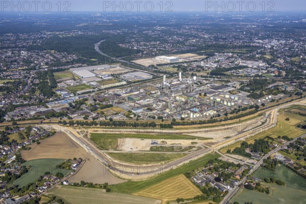 Aerial view, Oberhausen, Logport V, Duisport, Waldteichstraße industrial estate,
