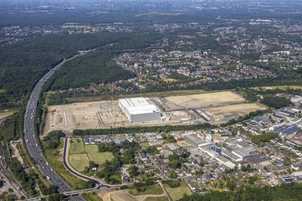 Aerial view, Oberhausen, Logport V, Duisport, Waldteichstraße industrial estate,