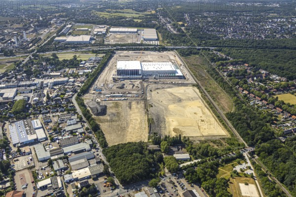 Aerial view, Oberhausen, Logport V, Duisport, Waldteichstraße industrial estate,
