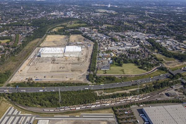 Aerial view, Oberhausen, Logport V, Duisport, Waldteichstraße industrial estate,