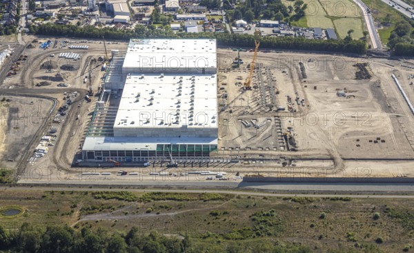 Aerial view, Oberhausen, Logport V, Duisport, Waldteichstraße industrial estate,
