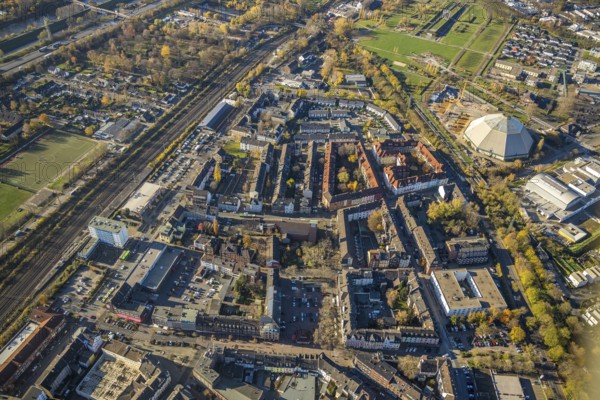 Aerial view, view of Osterfeld, St Vincent Pallotti Hospice, Greek Orthodox parish of St Vincent