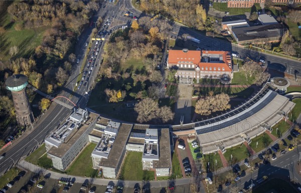 Aerial view, TZU Technology Centre for Environmental Protection Management, RWW Water Tower,