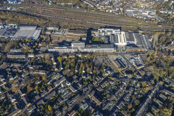 Aerial view, Quartier231 BusinessPark, Lirich, Oberhausen, Ruhr area, North Rhine-Westphalia,