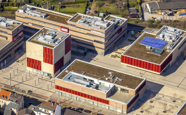 Aerial photo, Campus Mühlheim, MH Hochschule Ruhr West, Linksruhr, Mülheim an der Ruhr, Ruhr area,