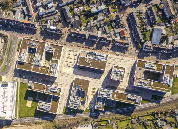 Aerial photo, Campus Mühlheim, MH Hochschule Ruhr West, Linksruhr, Mülheim an der Ruhr, Ruhr area,