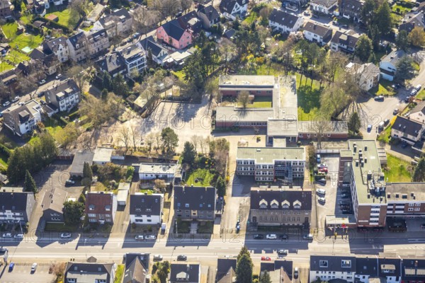 Aerial photo, Lierbergschule, Gemeinschaftsgrundschule Saarner Straße, Linksruhr, Mülheim an der