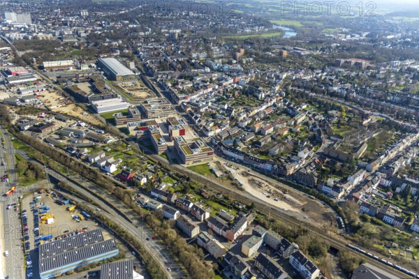 Aerial photo, Campus Mühlheim, MH Hochschule Ruhr West, Linksruhr, Mülheim an der Ruhr, Ruhr area,