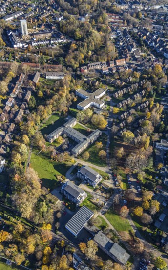 Aerial view, ASO Alteneinrichtungen der Stadt Oberhausen, Elly-Heuss-Knapp-Straße, Tackenberg West,