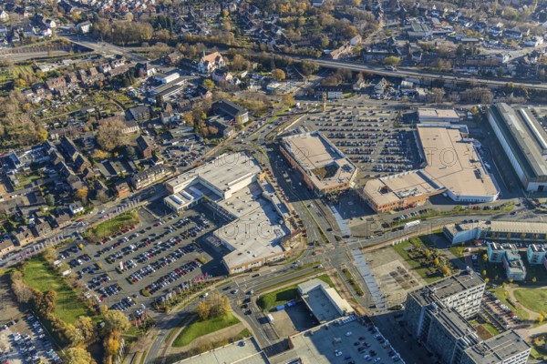 Aerial view, Sterkrader Tor Oberhausen shopping centre, Deer-Center, Sterkrade Mitte, Oberhausen,