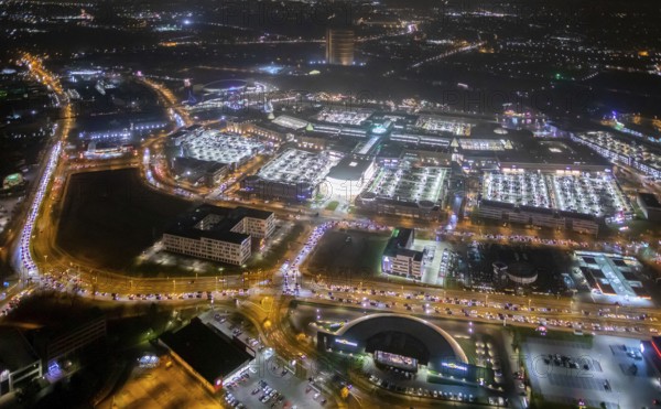 Aerial view, Centro shopping centre, Oberhausen-Neue Mitte, arcade, play station, CentrO-Promenade,