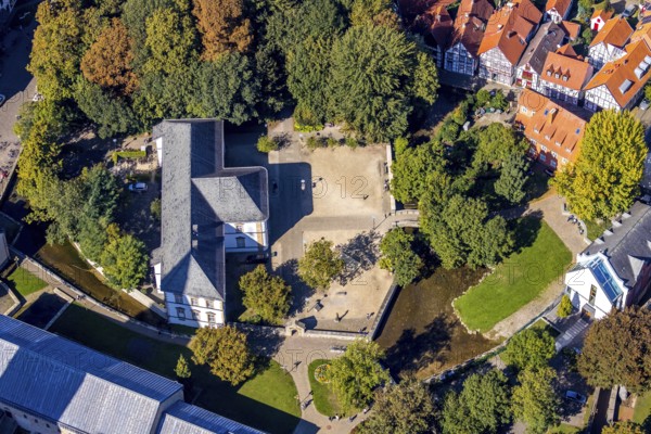 Aerial photograph, Paderborn City Library, Paderquellen, Paderborn, Ostwestfalen-Lippe, OWL, North