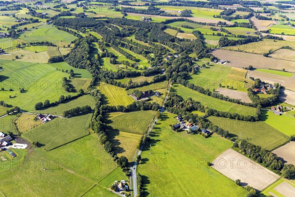Aerial photo, golf course, Westfälischer Golf-Club Gütersloh, Varensell, Rietberg, OWL,