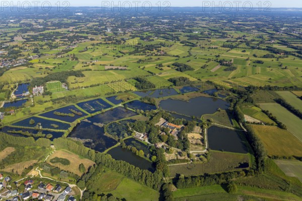 Aerial view, Rietberg estate, pond meadows, Rietberg fish ponds, Rietberg, OWL, East