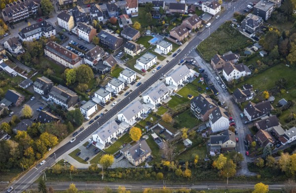 Aerial view, new development area Friedhofstraße, Hundsbuschstraße, Speldorf, Mülheim an der Ruhr,