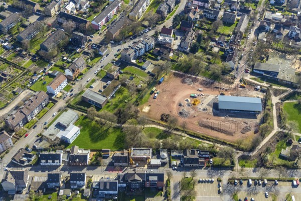 Aerial photo, open-air hall in Styrum sports park Styrum, Tengelmann-Arena, Styrum, Mülheim an der