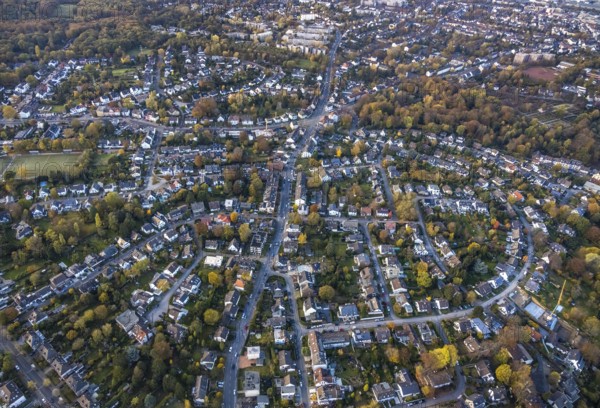 Aerial view, residential arch Bremer Straße, Saarn - West, Mülheim an der Ruhr, Ruhr area, North