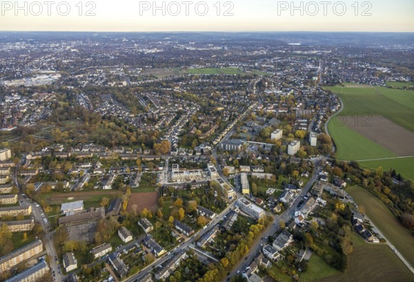 Aerial view, Städt. Grundschule an der Filchnerstraße, construction site residential development